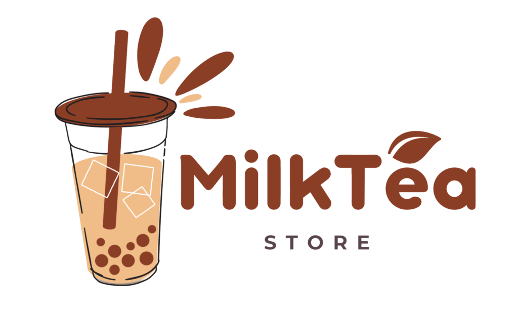 milk tea store logo